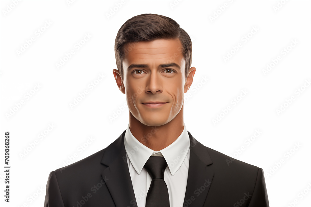 portrait of a businessman in suite on an isolated white background portrait of a businessman in suite on an isolated white background