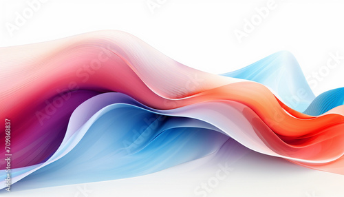 Utilize generative design to depict waves or ripples of different colored powders flowing across the frame, creating a visually appealing and harmonious pattern against the white background