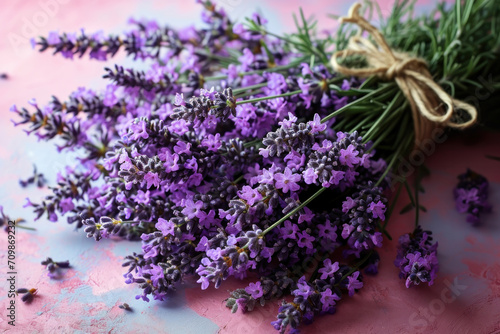 Bouquet of lavender flowers, summer time flowers 