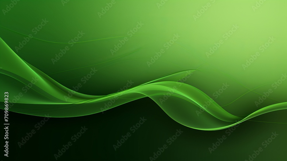 Obraz premium Vibrant abstract green background with dynamic lines - contemporary design element for creative projects