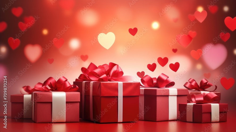 Greeting card for the celebration of Valentine's day, birthday. Red background. Greeting card for the celebration of Valentine's day, birthday. Red background.