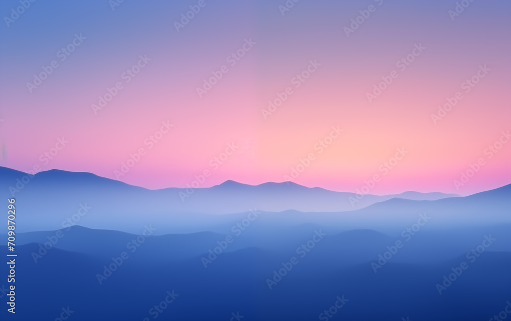 Purple toned sunrise mountain scenery,created with Generative AI tecnology. Purple toned sunrise mountain scenery,created with Generative AI tecnology.