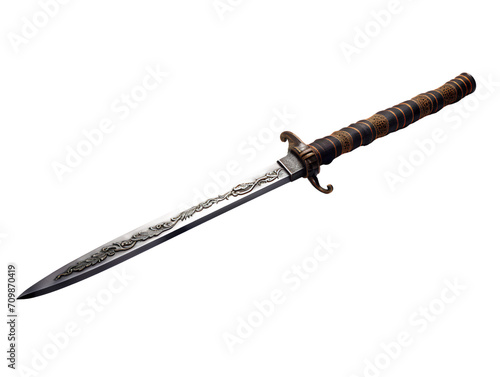 Samurai Sword, isolated on a transparent or white background