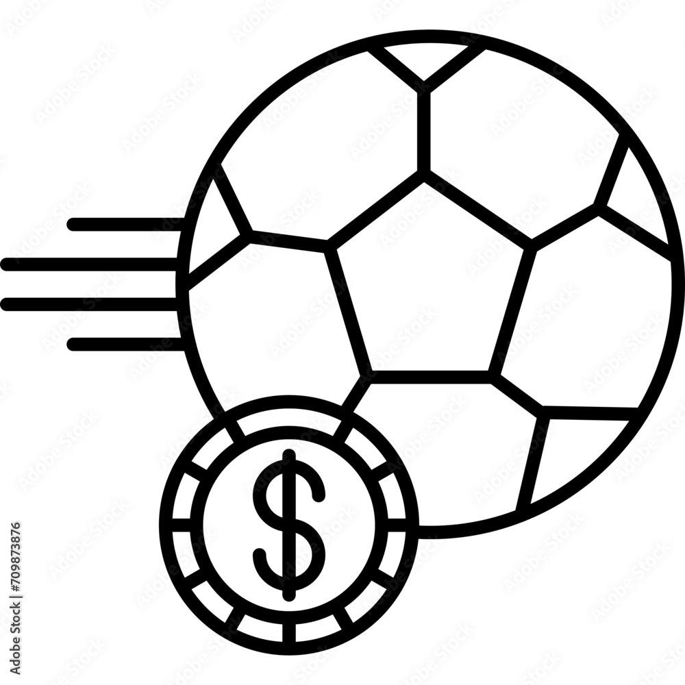 Fototapeta premium Football Icon