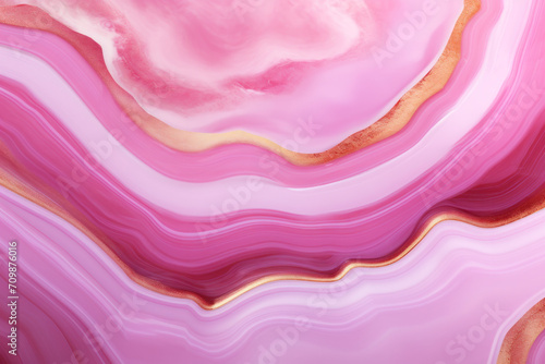 Close up of a pink geode stone, natural stone background