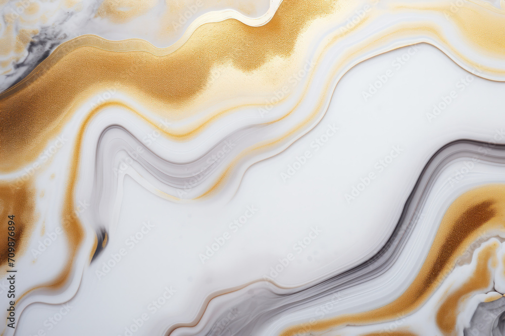 Close up of a white with gold geode stone, natural stone background Close up of a white with gold geode stone, natural stone background