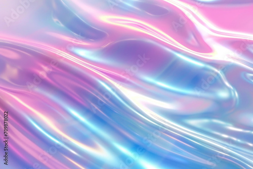 Abstract pink and blue, holographic background