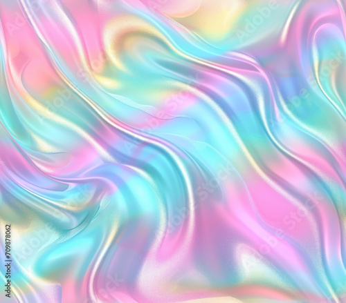 Abstract pink and blue  holographic background