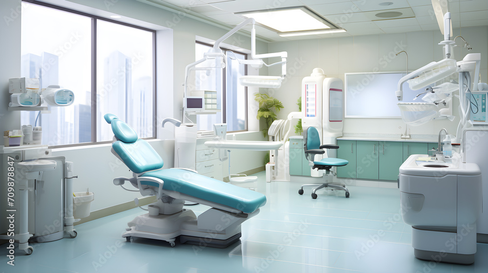 Dental examination room - obrazy, fototapety, plakaty 