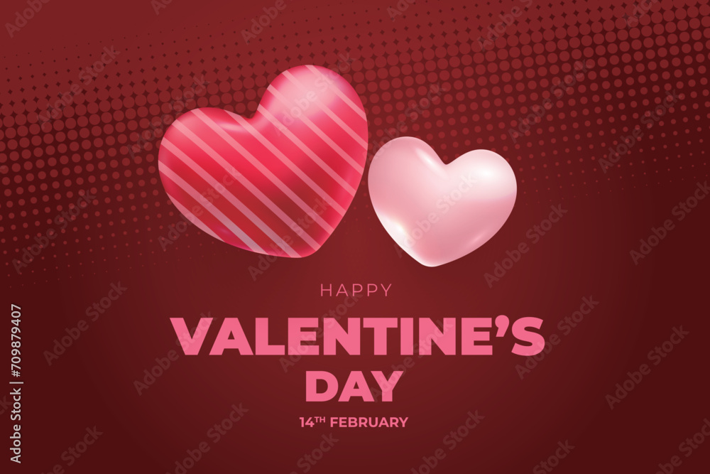 Valentine's Day background, Happy Valentine's Day banner Valentine's Day background, Happy Valentine's Day banner