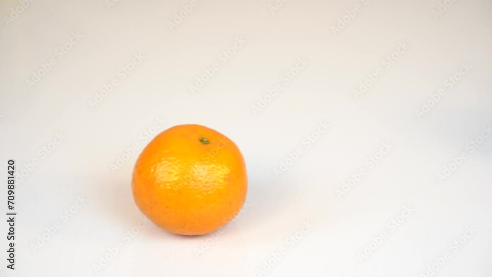 Fruits are rolling on the white background stock video Fruits are rolling on the white background stock video