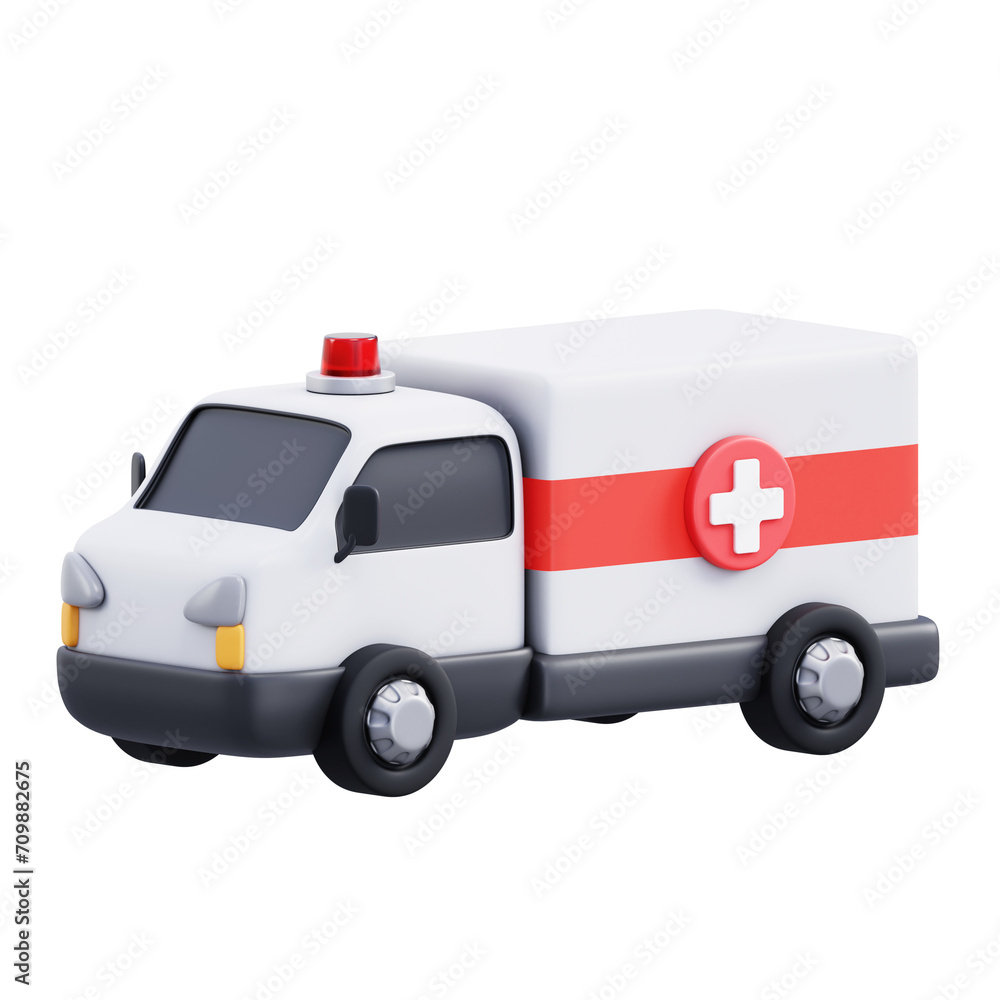 ambulance truck 3d illustration ambulance truck 3d illustration