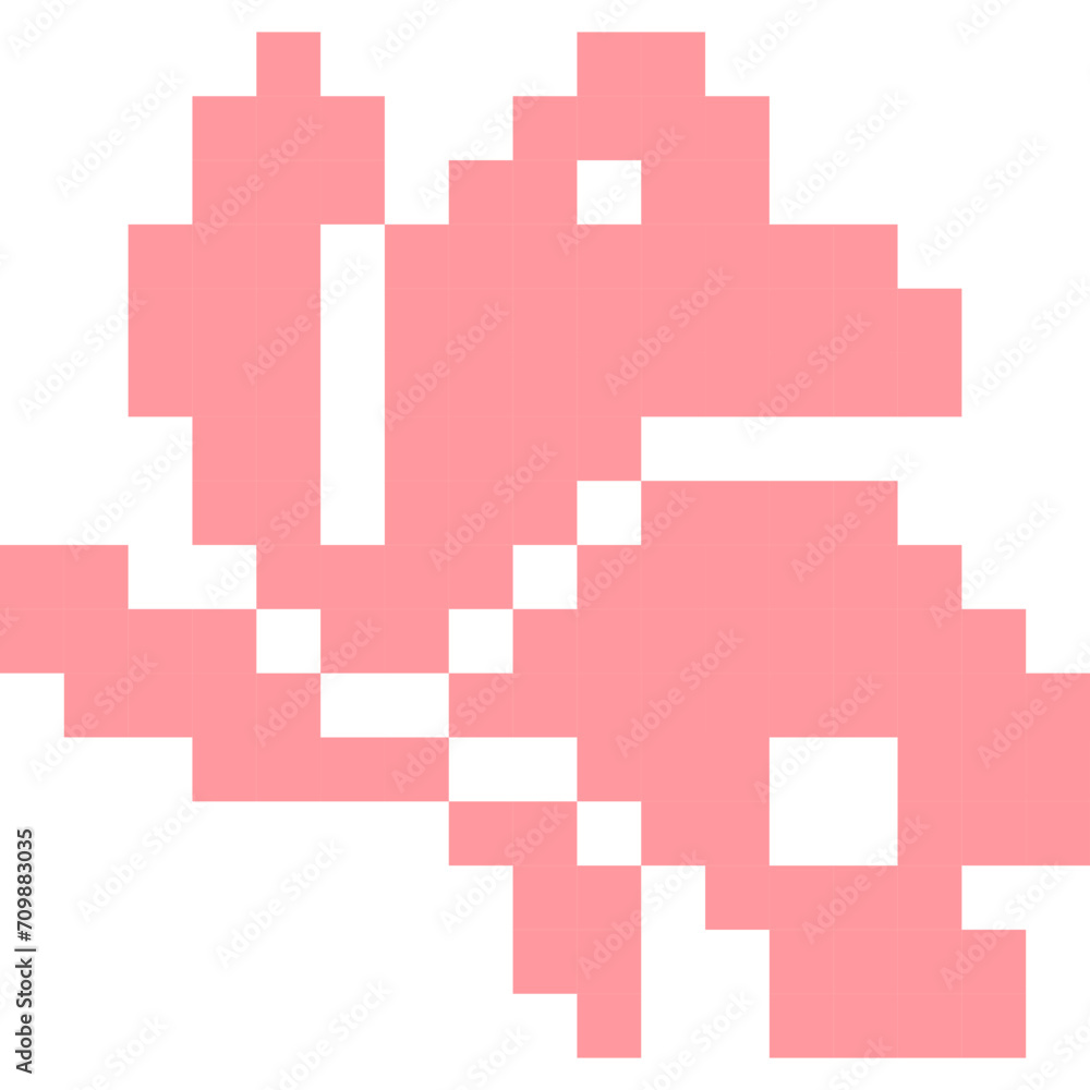 Butterfly cartoon icon in pixel style Butterfly cartoon icon in pixel style