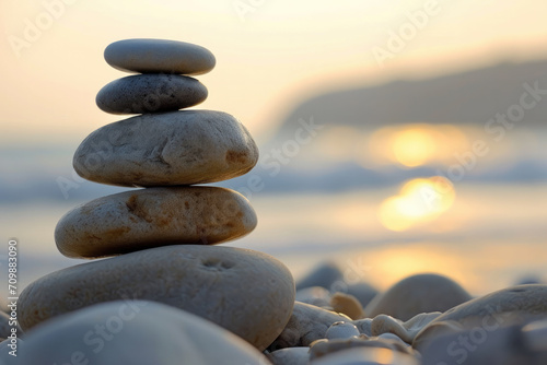 Stone Art  Concept of peace  calm and relax