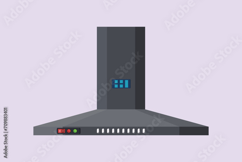 Household appliances concept. Colored flat vector illustration isolated.