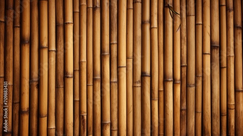 bamboo fence for garden decoration. Neural network AI generated art