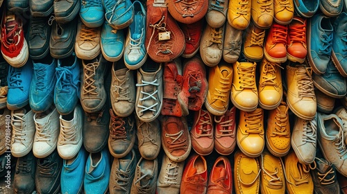Colorful Seconhand Shoes