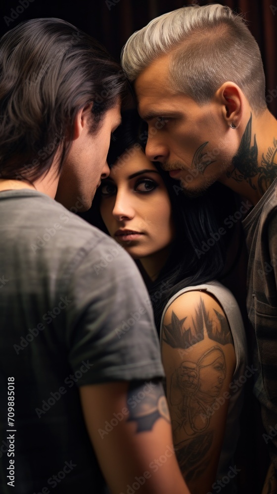 A man and a woman standing next to each other A man and a woman standing next to each other