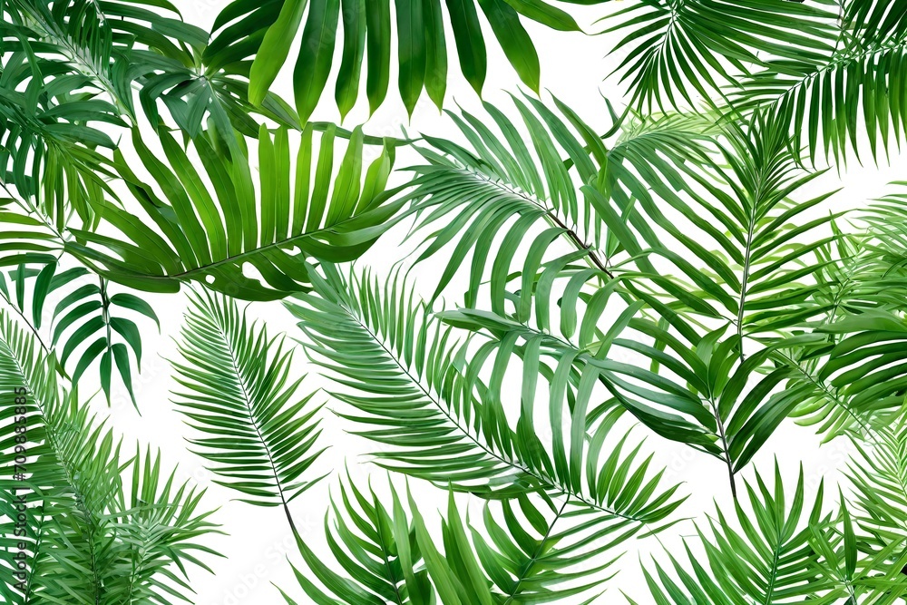 palm leaves background