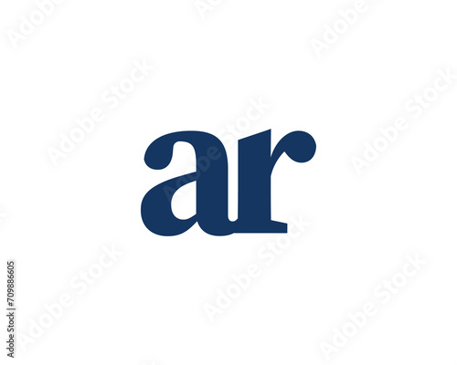 AR LOGO DESIGN VECTOR TEMPLATE