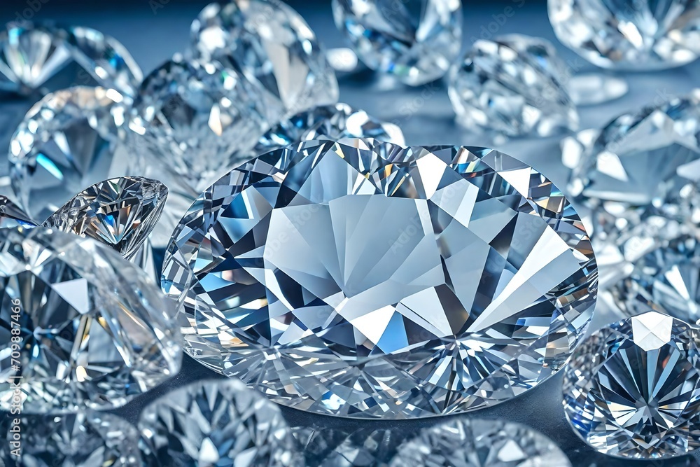 diamond on blue background diamond on blue background