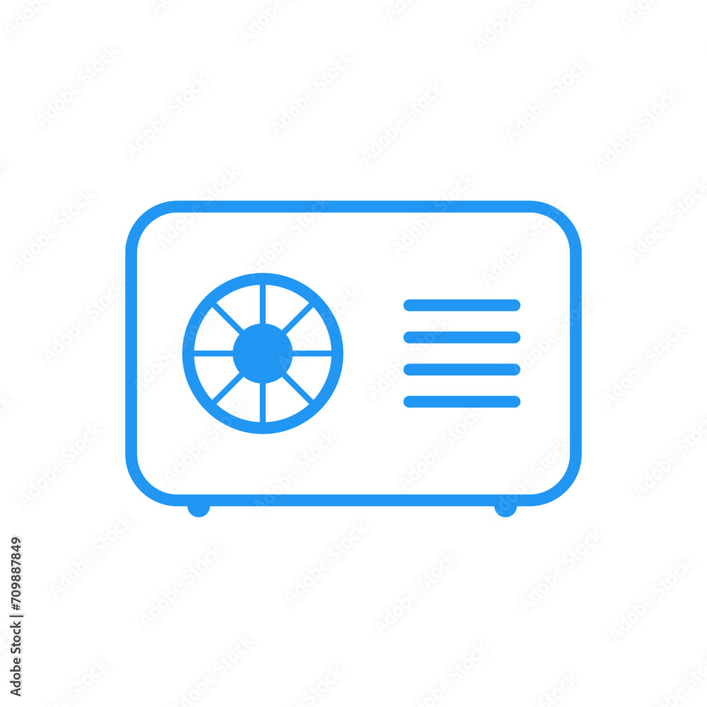 air conditioner vector symbol