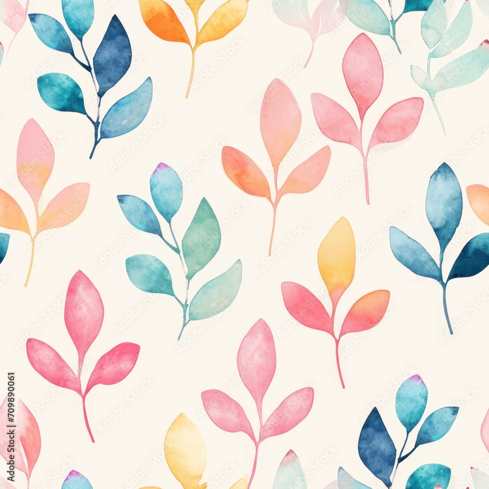 Watercolour floral pattern, soft airy colours, spring time pattern Watercolour floral pattern, soft airy colours, spring time pattern