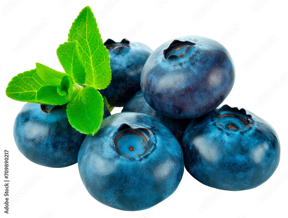 Obraz premium blueberries with transparent background