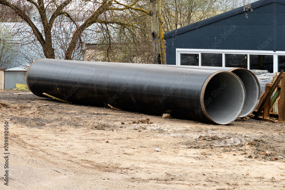 Pipe for transporting gas, sewage or other substances; gas pipe