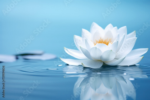 white water lily in the water 