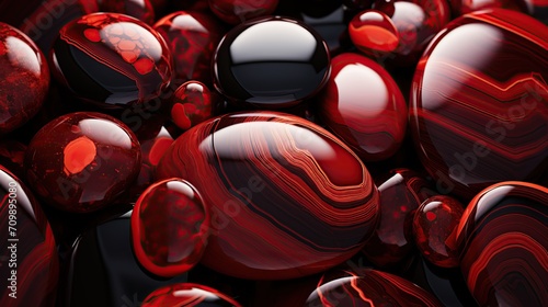 red marble balls