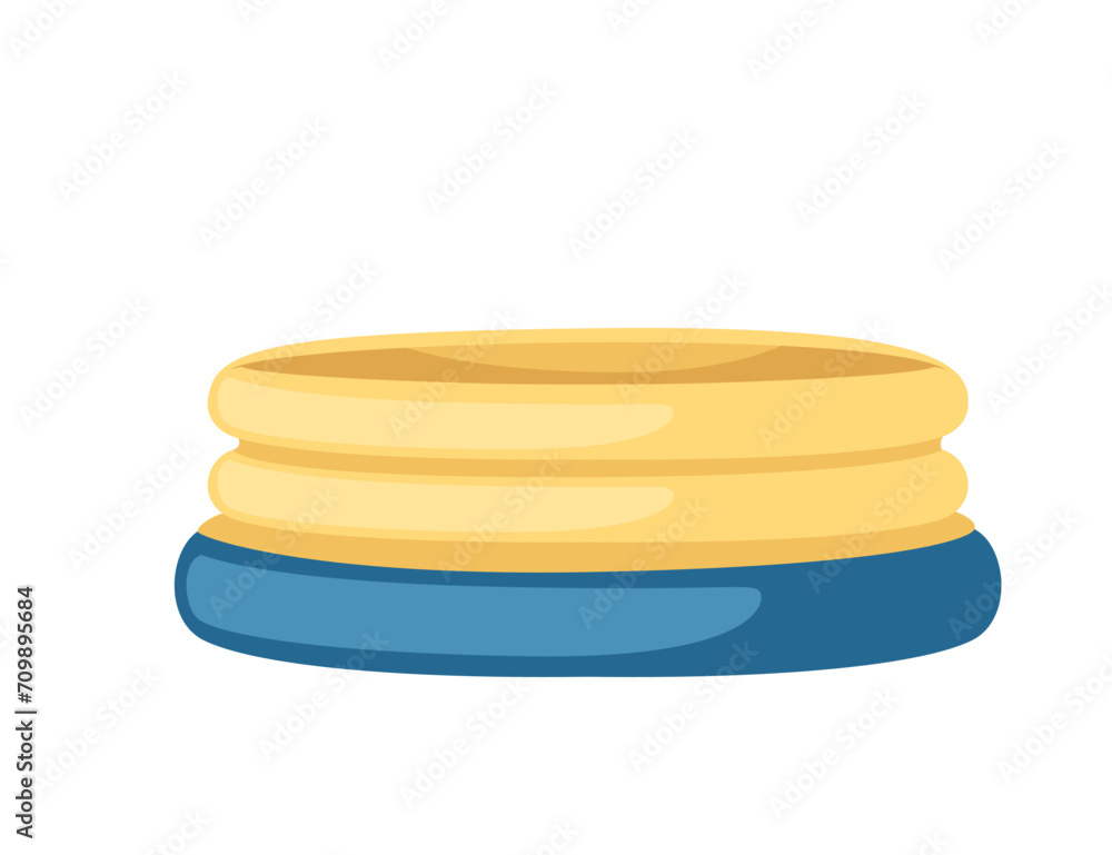 Bouncy inflatable tower vector illustration isolated on white background Bouncy inflatable tower vector illustration isolated on white background