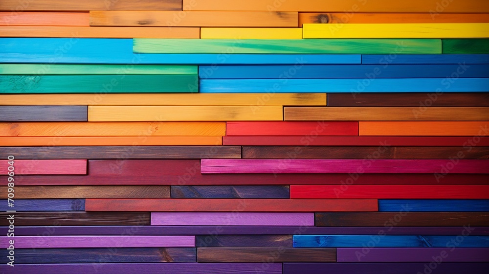 Vibrant Wooden Rainbow Background with Copy Space for Text - Creative Artistic Spectrum Design on Horizontal Planks - Bright Multicolor Pattern for Abstract Decoration and Conceptual Composition Vibrant Wooden Rainbow Background with Copy Space for Text - Creative Artistic Spectrum Design on Horizontal Planks - Bright Multicolor Pattern for Abstract Decoration and Conceptual Composition