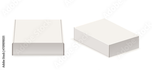 Close White Carton Box Mockup For Product Branding, Exudes Simplicity And Versatility, Minimalist Design