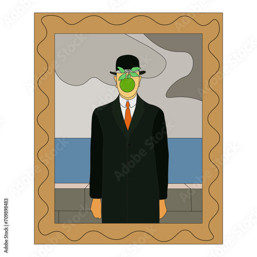 The Son of Man. Vector illustration