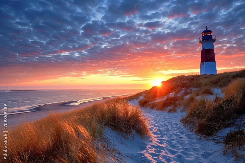 List Ost Lighthouse, Sylt Island,