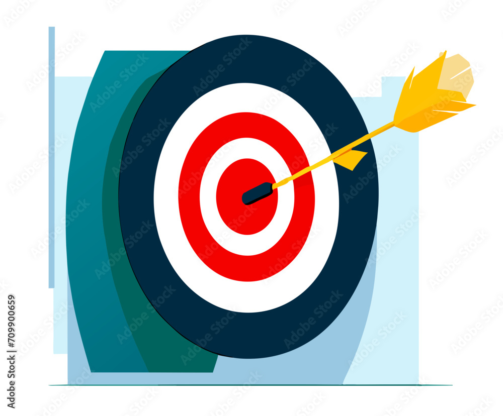 A target with perfect aim. vektor icon illustation A target with perfect aim. vektor icon illustation