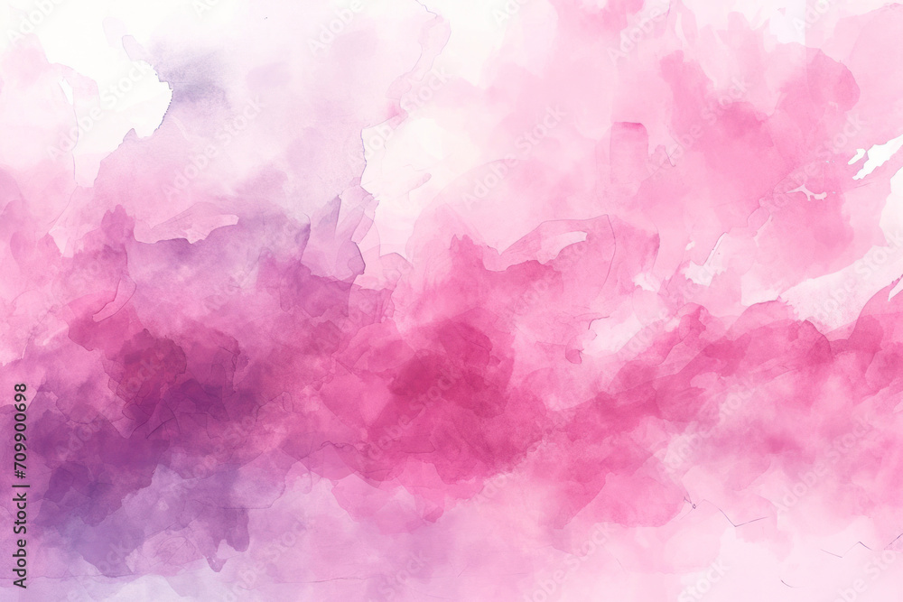 Abstract smoke pink watercolor art background for cards, flyer, poster, banner and cover design.