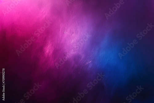 Dark magenta fuchsia blue abstract matte background for design. Space. Deep purple color. Gradient. photo