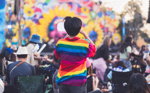 Music festival, Diversity and LGBTQ concept.