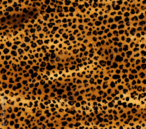 Gold and black cheetah pattern ornament 