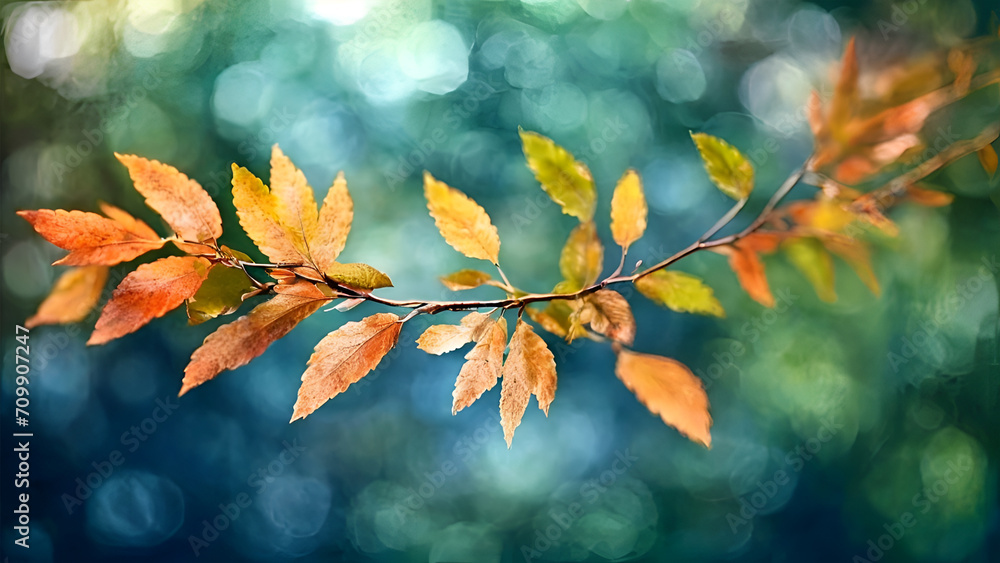 Fototapeta premium a branch with a blurred background