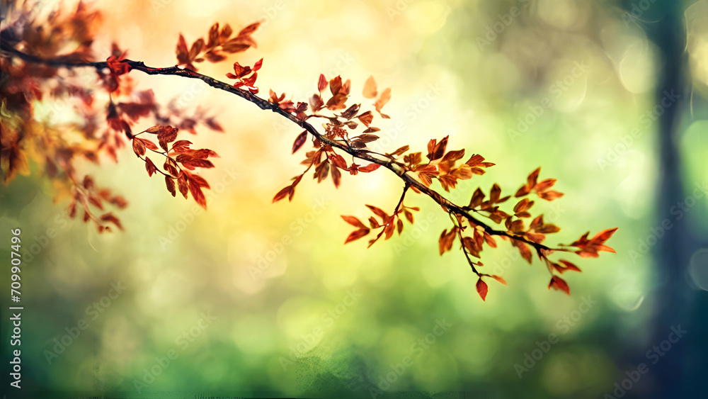 a branch with a blurred background
a branch with a blurred background