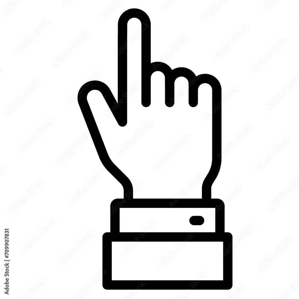 pointing hand gesture