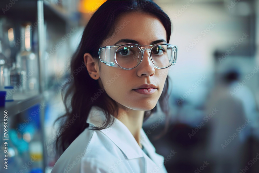 portrait of a woman doing scientific research at the lab portrait of a woman doing scientific research at the lab