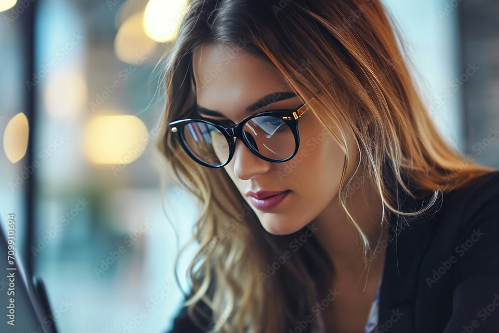woman working in a coworking space for freelancers woman working in a coworking space for freelancers