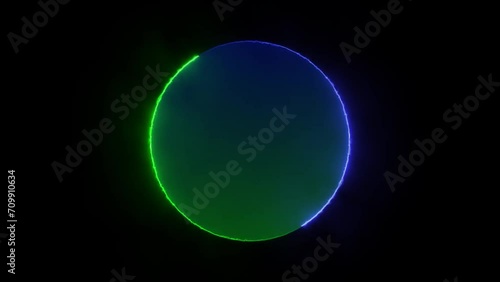 Wallpaper Mural Neon Light glowing shape animation in retro style. Seamless background 4k video Torontodigital.ca