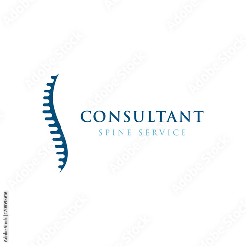 Chiropractic spine logo template design.Logo for nursing, massage, business and medicine.