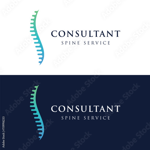 Chiropractic spine logo template design.Logo for nursing, massage, business and medicine.