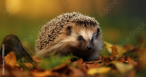 A Close-Up Encounter with a Nocturnal Hedgehog in Its Natural Habitat